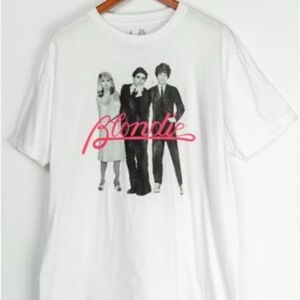 White Graphic T-Shirt with Pink Text